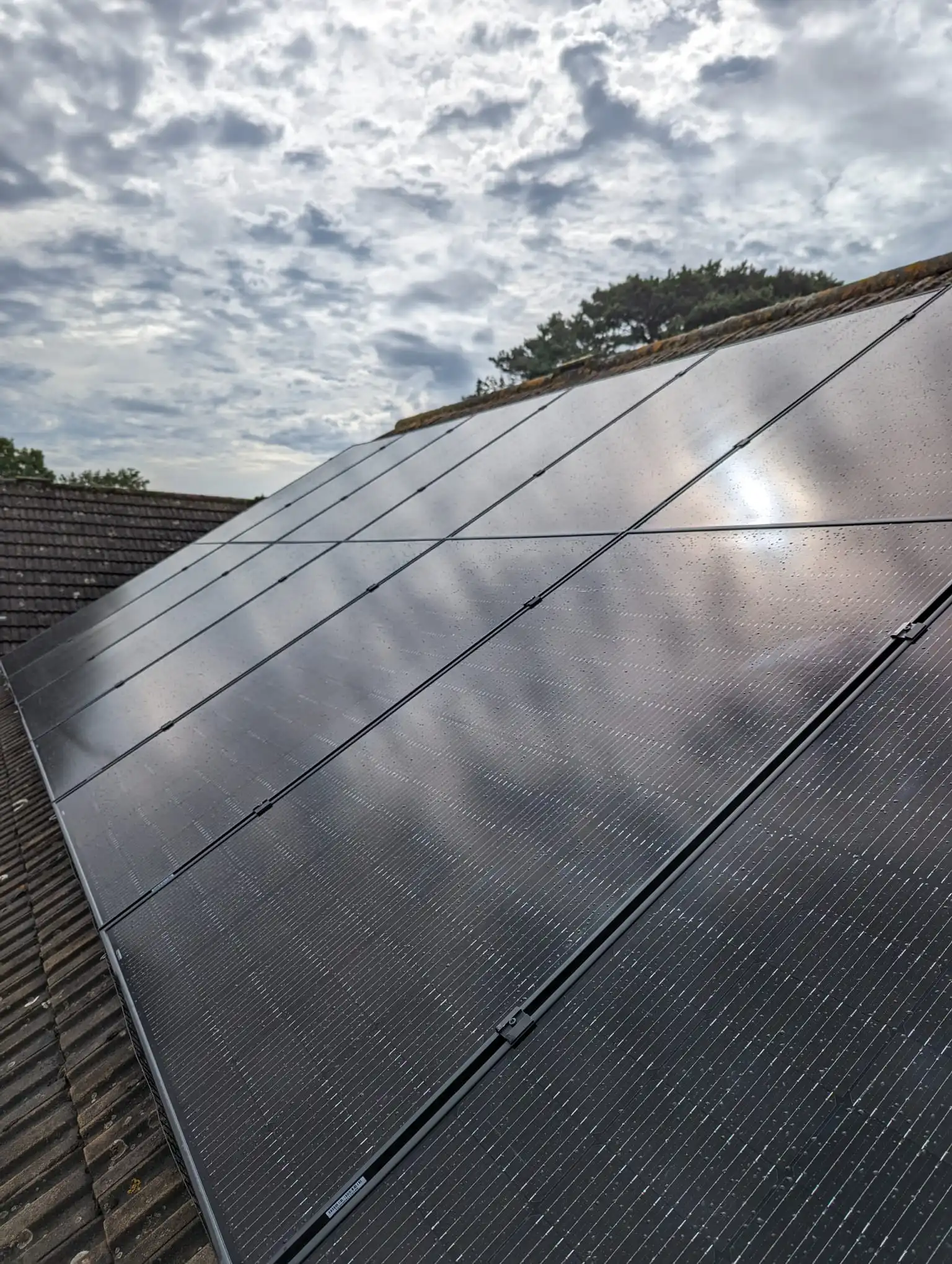 An example of a solar panel fitted by us